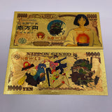 6 Designs Howl's Moving Castle Gold Banknotes for Selection