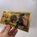 6 Designs Cowboy Bebop Gold Banknotes and Coins for Selection