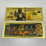 38 Designs Star Wars Gold Banknotes and Coins for Selection