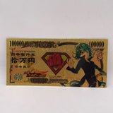 5 Designs One-Punch Man Gold Banknotes for Selection