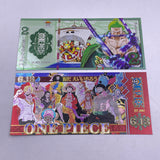 10 Designs ONE PIECE  Gold and Silvery Banknotes for Selection