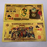 48 Designs Dragon Ball Z Gold Banknotes and coins for Selection