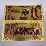 21 Designs Demon Slayer Gold Banknotes and coins for Selection