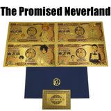 4 Designs The Promised Neverland Gold Banknotes for Selection