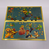 6 Designs Super Mario Gold Banknotes and Coins for Selection