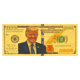 Trump Five Thousand Dollars President of the United States Donald Gold Plated Banknote 24K Gold Foil Banknote Plastic Banknote Collection Gift