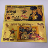 9 Designs JOJO Gold Banknotes and coins for Selection