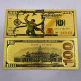 58 Designs MARVEL HEROS Gold Banknotes and coins for Selection