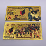 5 Designs Akame ga KILL Gold Banknotes and Coins for Selection