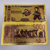 21 Designs Demon Slayer Gold Banknotes and coins for Selection