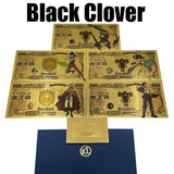 5 Designs Black Clover Gold Banknotes for Selection