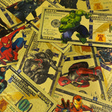 58 Designs MARVEL HEROS Gold Banknotes and coins for Selection