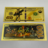 38 Designs Star Wars Gold Banknotes and Coins for Selection