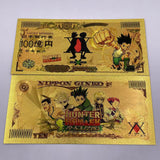 5 Designs HUNTERxHUNTER Gold Banknotes and coins for Selection