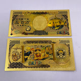 75 Designs ONE PIECE  Gold Banknotes and coins for Selection