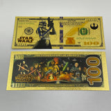 38 Designs Star Wars Gold Banknotes and Coins for Selection