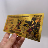 5 Designs GINTAMA Gold Banknotes  for Selection