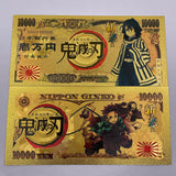 21 Designs Demon Slayer Gold Banknotes and coins for Selection