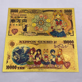 16 Designs Sailor Moon Gold Banknotes and coins for Selection