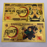 21 Designs Demon Slayer Gold Banknotes and coins for Selection