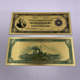 Wholesale Mixed styles America Banknote USD Dollar Banknote in 24K Gold Plated For Collection Gift