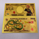 48 Designs Dragon Ball Z Gold Banknotes and coins for Selection