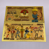 91 Designs Pocket Monster Gold Banknotes and coins for Selection