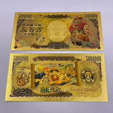 75 Designs ONE PIECE  Gold Banknotes and coins for Selection