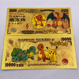 91 Designs Pocket Monster Gold Banknotes and coins for Selection