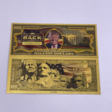 7 Types Trump 2025 The President Donald Trump 45/47 THE KING RETURNS Gold Plated Banknote Gold Foil Banknote Plastic Banknote Collection Gift