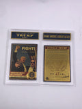 Donald Trump 7 Types Trump Victory Card 45th President Trump Fight Card Gold Plated Card With Protective Case Trump 2024 For Collection