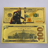 58 Designs MARVEL HEROS Gold Banknotes and coins for Selection