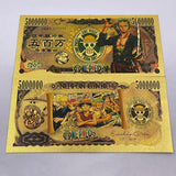 75 Designs ONE PIECE  Gold Banknotes and coins for Selection