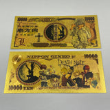 10 Designs Death Note Gold Banknotes and Coins for Selection