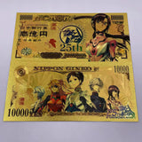 11 Designs EVA Gold Banknotes and coins for Selection