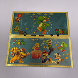 6 Designs Super Mario Gold Banknotes and Coins for Selection