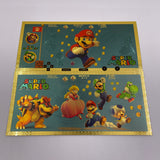 6 Designs Super Mario Gold Banknotes and Coins for Selection