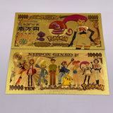 91 Designs Pocket Monster Gold Banknotes and coins for Selection