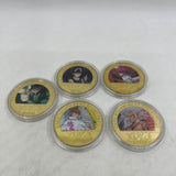 5 Designs YuYu Hakusho Gold Banknotes and Coins for Selection