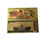 New 3 Types I'll Be Back The President Donald Trump 2024 Gold Plated Banknote Plated 24K Gold Banknote Commemorative Notes Gifts Collection Souvenir