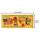 New 3 Types I'll Be Back The President Donald Trump 2024 Gold Plated Banknote Plated 24K Gold Banknote Commemorative Notes Gifts Collection Souvenir