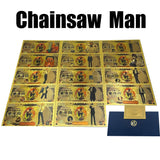 14 Designs Chainsaw Man Gold Banknotes for Selection