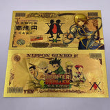 5 Designs HUNTERxHUNTER Gold Banknotes and coins for Selection