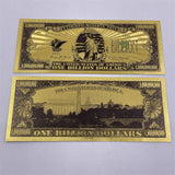 Wholesale Mixed styles America Banknote USD Dollar Banknote in 24K Gold Plated For Collection Gift