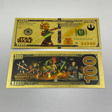 38 Designs Star Wars Gold Banknotes and Coins for Selection