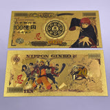 36 Designs NARUTO Gold Banknotes and coins for Selection