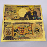 75 Designs ONE PIECE  Gold Banknotes and coins for Selection