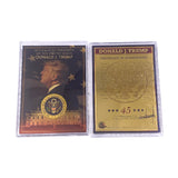 Donald Trump 8 Types Trump Victory Card The 45th President Trump Make America Great Card Gold Plated Card With Case For Collection