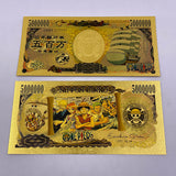 75 Designs ONE PIECE  Gold Banknotes and coins for Selection