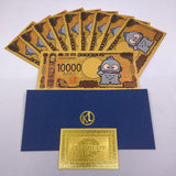 12 Designs Kuromi Hello Kitty Melody Sanrio Family Gold Banknotes